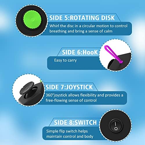Fidget Dodecagon –12-Side Fidget Toys Cube Relieves Stress and Anxiety Anti Depression Travel Toy Stocking Stuffers for Kids Gifts for Children and Adults (B2 Black Colorful)