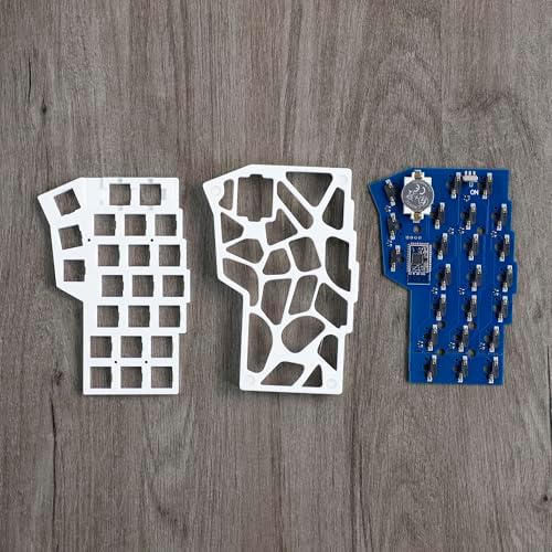 YMDK 2.4Ghz Wireless Split Keyboard Corne V4 46 Keys Ergonomic Hotswappable 40% Layout 3D PLA Vial All Key Programmable Mini Independent Gaming Keyboard Kit