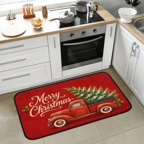 Christmas Door Mat Non-Slip Kitchen Rug Entrance Welcome Mat C-5
