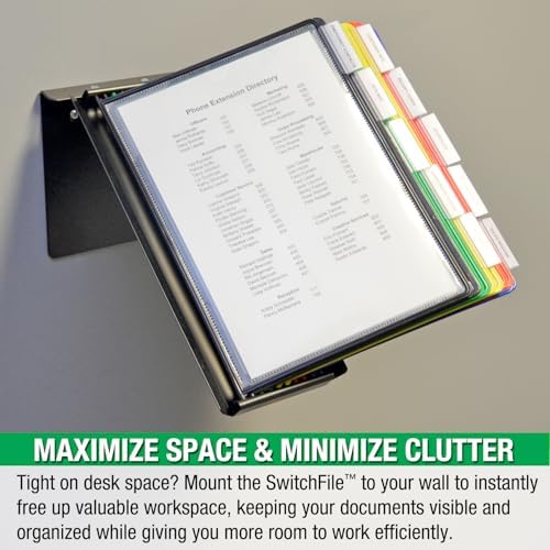 Ultimate Office SWITCHFILE 10-Pocket Reference Display Organizer Color Pkts