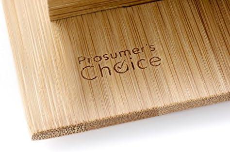 Prosumer's Choice Wooden Charging Station Organizer - 5-Port Base for Phones, Tablets and Laptops - Multi-Device Docking Station with Removable Divider Slots - Cord Box with Cable Management - Bamboo