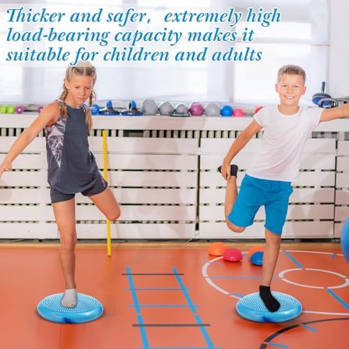 Libima 4 Pcs Wiggle Seat for Kids Inflated Wobble Cushion