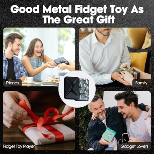 Infinite Fidget Slider, EDC Magnetic Metal Fidget Toys for Adults