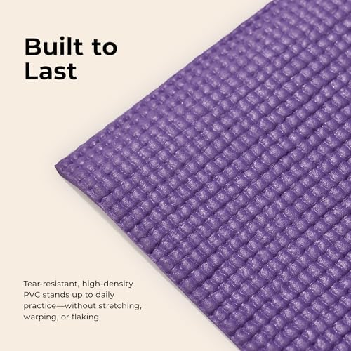 Sunny Health & Fitness Exercise Yoga Mats - Non-Slip Support for Home & Gym
