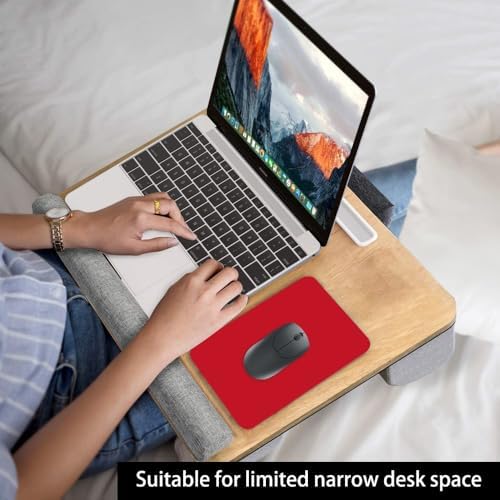Small Mouse Pad, 6 x 8 Inch Mini Mouse Pad for Keyboard Tray Laptop Wireless Mouse Home Office Travel, Portable & Washable (Red)