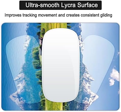 Small Mouse Pad, Mini Mouse Pad 6 X 8 Inch with Non-Slip Rubber Base for Keyboard Tray Laptops Wireless Mouse Home Office Travel, Washable & Portable (Natural Landscape)