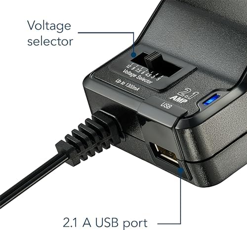 Insignia Universal AC Adapter with USB port (NS-AC1200-C)