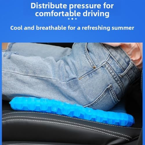 2026 Upgraded Silicone Gel Seat Cushion Honeycomb,Thick & Extra Large Gel Seat Cushion,Cool and Breathable for Home,Office Chair,Car Seat，Red