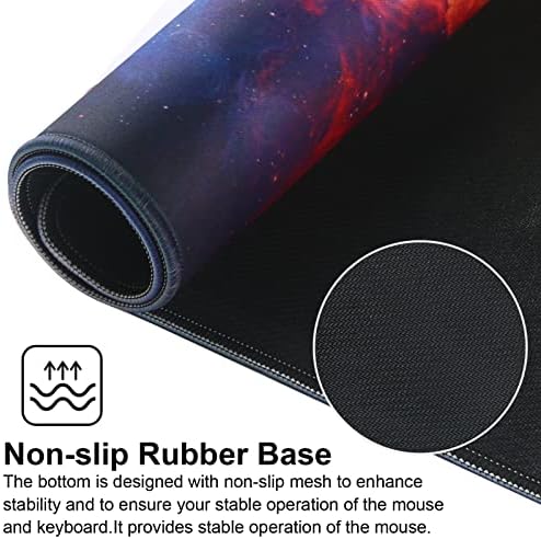 Large Gaming Mouse Pad with Stitched Edges,[27.5x11.8In] Extended Mouse Pad with Non-Slip Natural Rubber Base for Gamer/Desktop/Office/Home (70x30 Anying)