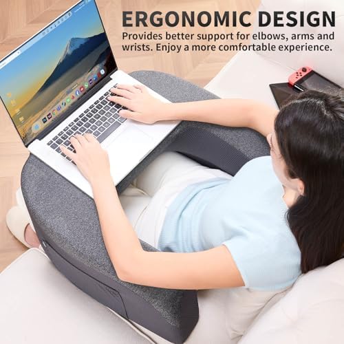 cooloo8 Reading Pillow with Armrests – Extra Large Lap Desk Pillow