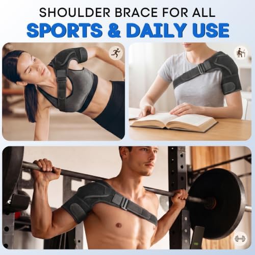 Shoulder Brace for Men and Women,Rotator Cuff Shoulder Support for Sports
