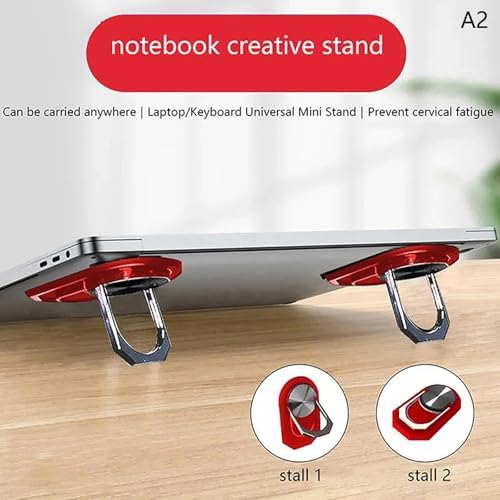 Lightweight Portable Laptop Cooling Stand Foldable Alloy Risers for 13-17Inch Notebook Use MultiAngle Ergonomic Laptop Stand for and Home