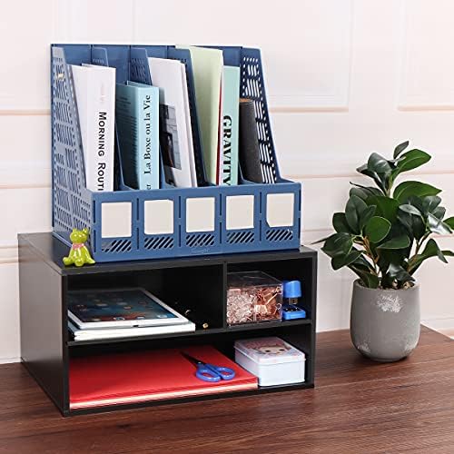 EMERIT Printer Stand Shelf with Storage Wood Desk Paper Organzier for Home/Office,Printer Riser, 2 Tire