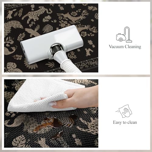 LEEVAN Anti Fatigue Kitchen Mats for Floor, Cushioned Kitchen Mat Set 2PCS