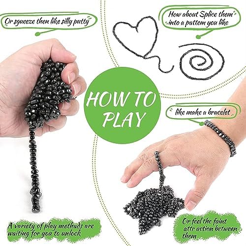Matassari 1000pcs Fidget Toy, Sensory Toys for Adults & Teens（Black）