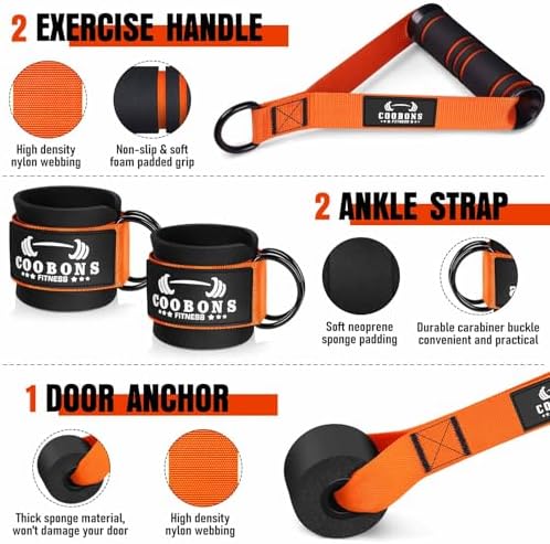 Heavy Resistance Bands for Working Out, 300LBS Exercise Bands with Handles