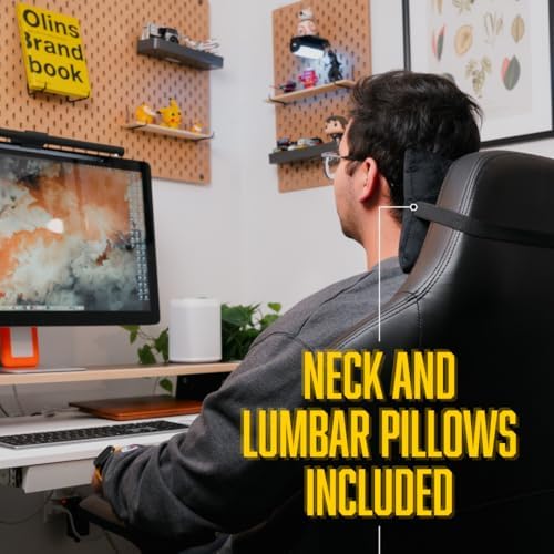 Gaming Chair – Big and Tall Reclining Computer Chair with 3D Armrests, Adjustable Backrest, Ergonomic Support, Holds Up to 300 lbs – Premium Gamer Seat