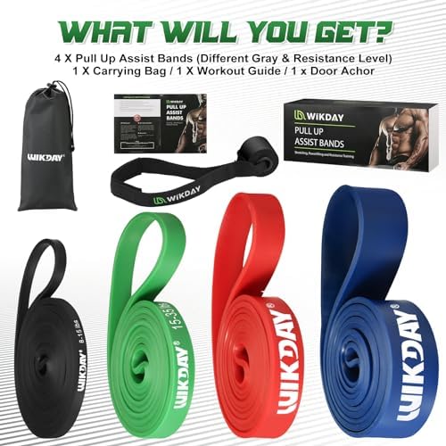 WIKDAY Resistance Bands for Working Out with Door Anchor