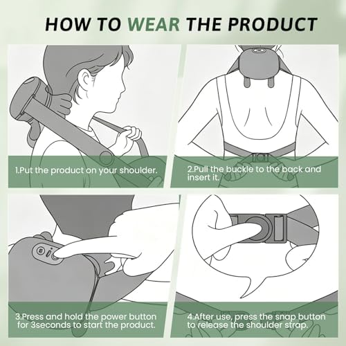 2026 4D Neck Massager with Heat, Deep Tissue Pain Relief,Shoulder Massager
