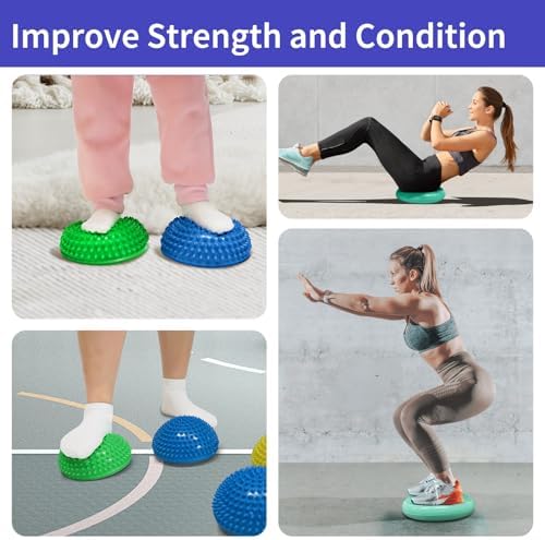 biguphate Wobble Cushion Set with Hedgehog Balance Pods & Pump