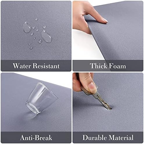 HappyTrends 2 PCS Kitchen Mat Cushioned Anti-Fatigue Floor Mat, Heavy Duty