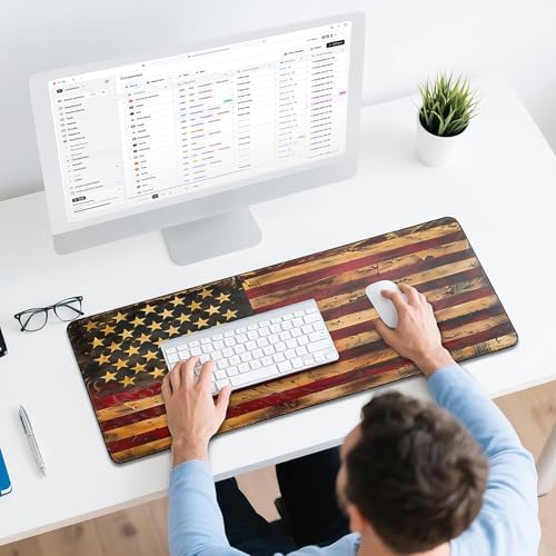 Mouse Pad Gaming - Desk Mat for Keyboard and Mouse - Large Mouse Pads for Desk, Gaming Mousepad with Non-Slip Base, Desks Pad (31.5" X 11.8") for Game, Office and Home
