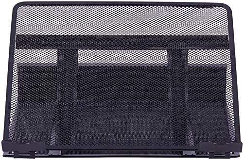 Lorell, LLR80620, Mesh Laptop Stand, 1 Each, Black