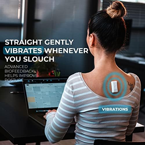 Kodgem Straight Posture Corrector Trainer for Women & Men - Updated Intelligent Posture Trainer - Upper Back Brace Smart Straightener Office Work Support - Shoulder & Back Posture Corrector Device