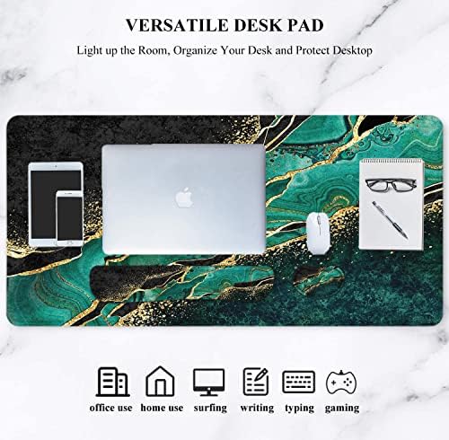 Large Mouse Pad with Wrist Rest, 4-in-1 Wrist Rest for Keyboard and Mouse