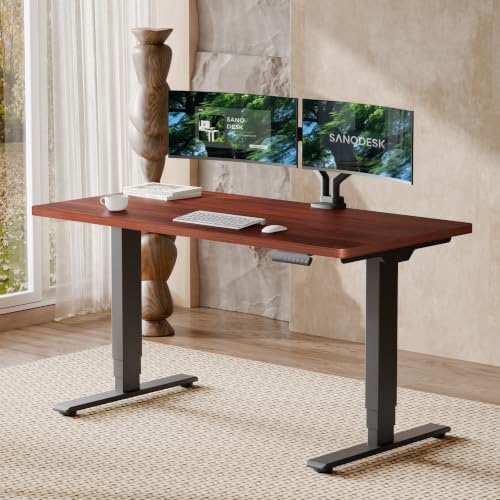 SANODESK Dual Motor Standing Desk 220lbs Height Adjustable Desk