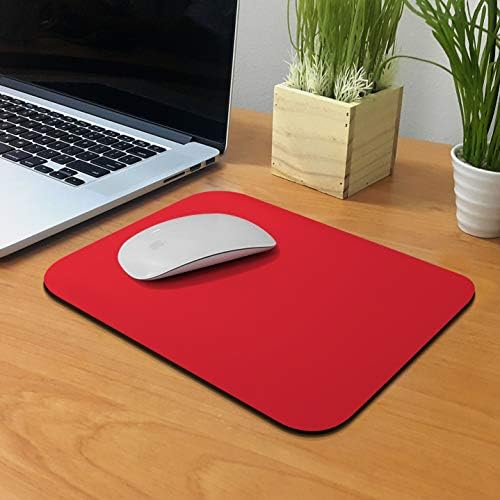 Non-Slip Rectangle Mousepad, WIRESTER Fire Red Orange Mouse Pad for Home, Office and Gaming Desk