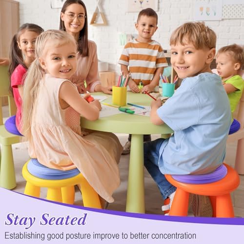 Libima 4 Pcs Wiggle Seat Inflated Wobble Cushion for Kids