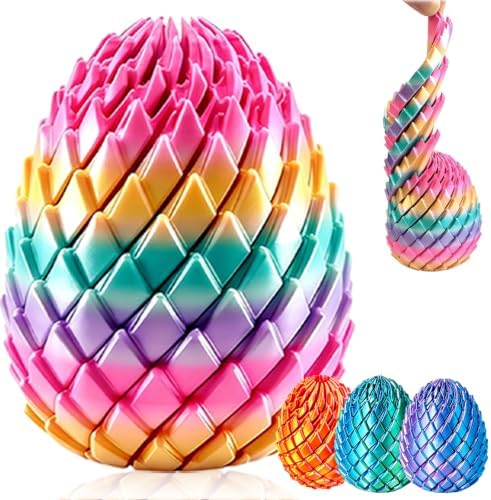 Twisty Fidget Egg ,Twisty Fidget Dragon Egg ,3D Printed Slippery Egg