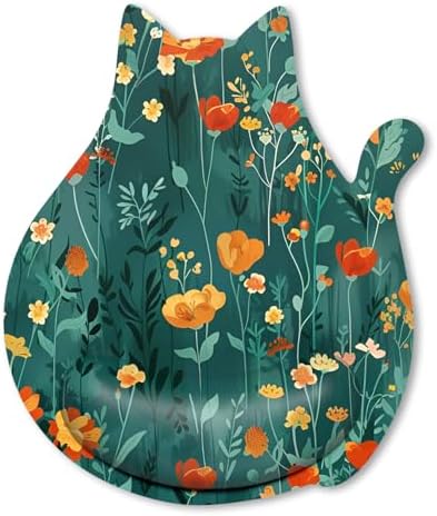 Ergonomic Mouse Pad with Wrist Rest, Cute Cat Memory Foam Padded Pain Relief Non-Slip Wrist Support Mouse Mat for Gaming Work Computer Laptop, Funny Office Supplies Desk Accessory, Cute Flower