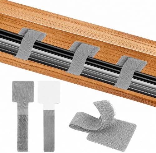 100 Pcs Cable Management Under Desk, Cable Ties, Cord Organizer Straps
