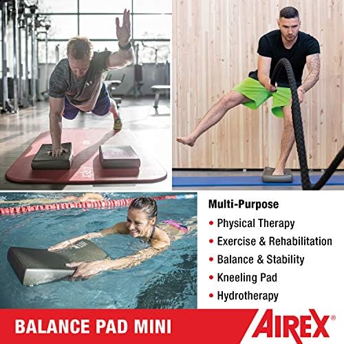 AIREX Balance Pad – Stability Trainer for Balance, Stretching, Physical Therapy, Exercise, Mobility, Rehabilitation and Core Training Non-Slip Closed Cell Foam Premium Balance Pad