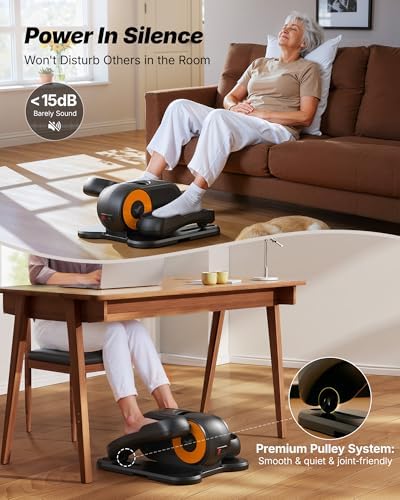 MERACH Under Desk Elliptical, Leg Exerciser While Sitting for Seniors