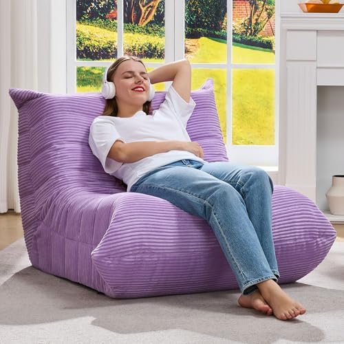 Hobestluk Big Bean Bag Chairs for Adults Fireside BeanBag Couch Togo Sofa