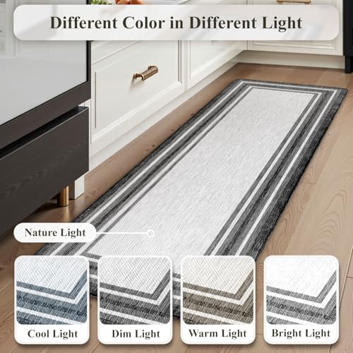 KIMODE Anti Fatigue Kitchen Mats for Floor Farmhouse Kitchen Rugs Sets of 2