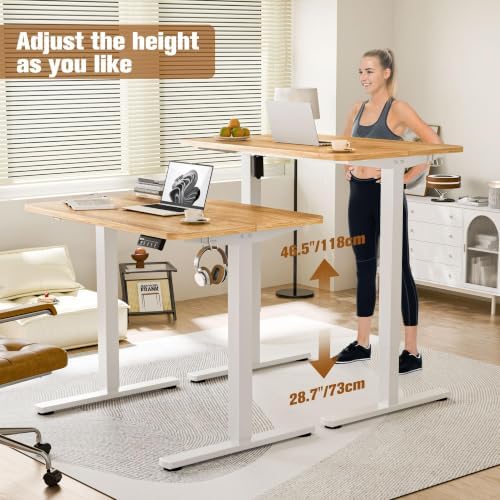 Small Standing Desk, 35"x24" Height Adjustable Sit-Stand for Home Office