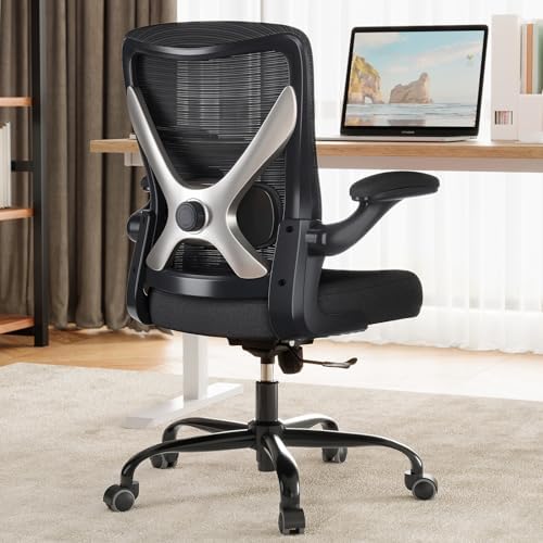 Office Chair: 330LBS Mesh Ergonomic Desk Chair Comfy with 3D Lumbar& Swivel