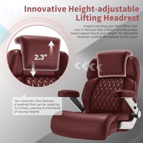 Big and Tall Office Chair 700lbs, Ergonomic High Back Computer Desk Chair