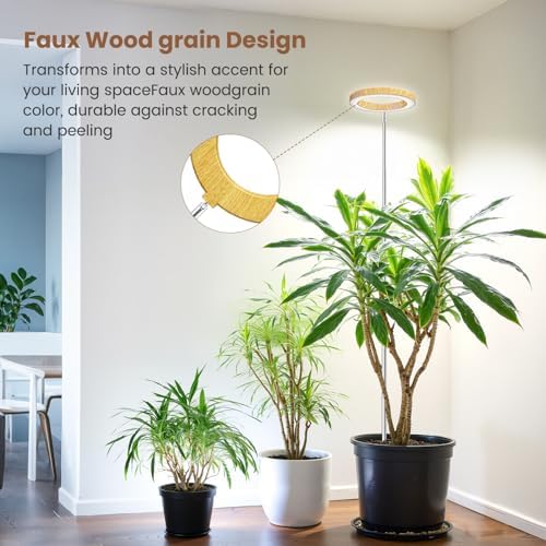 Aokrean 6.3in Grow Light for Indoor Plants, Full Spectrum Plant Light 5V/3A