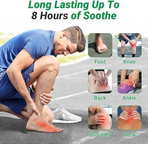 ishancare Foot Patches, 24 Count Long Lasting Heat Patches, 8 Hour Maximum Strength Deep Hot for Knee, Foot, Back, Neck, Shoulder, Joint