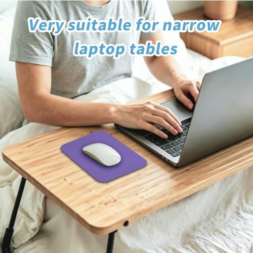 Small Mouse pad, with Edge-Sewn Design, extends Service Life by Twice, occupying the Optimal Size for the Mouse and Wrist Position. (Purple)
