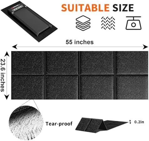 Stepwaver Walking Pad Treadmill Mat for Carpet, 55.2" x23.6"x0.2"