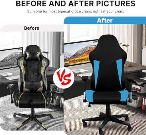 PEKJI Gaming Chair Covers Only, Stretchable Thick Breathable Wear Resistant