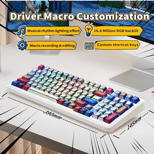 Aula F99 Wireless Mechanical Keyboard Creamy Computer Gaming Keyboards
