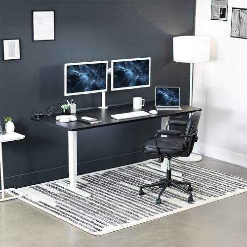 VIVO Black 71 x 30 in Standing Desk, DESK-KIT-2W7B