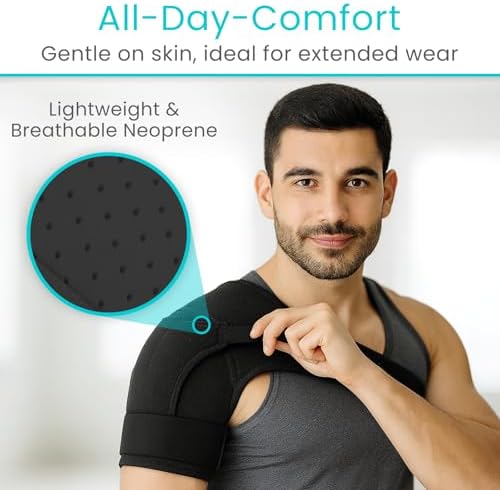 Vive Shoulder Brace for Women - Injury Recovery Compression Support Sleeve
